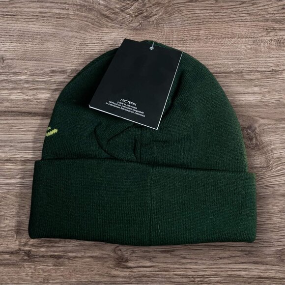 Arc'teryx Fernie Toque Beanie Green/Yellow - Picture 2 of 3